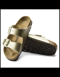 Clearance birkenstock mules femme arizona doré