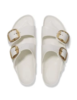 New birkenstock Mules Femme Arizona EVA Blanc/Boucles Dorées