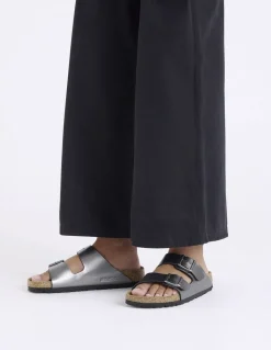 Online birkenstock Mules Femme Arizona Metallic Black