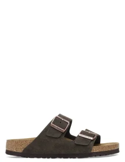birkenstock Mules Femme arizona suede leather Marron
