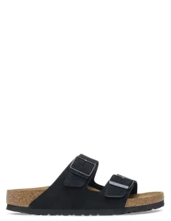 birkenstock Mules femme arizona suede leather noir
