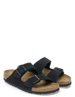 birkenstock Mules femme arizona suede leather noir