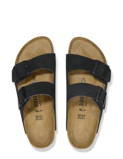 birkenstock Mules femme arizona suede leather noir