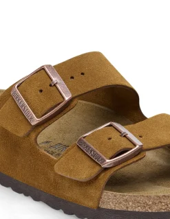 Sale birkenstock Mules femme arizona suede leather marron