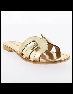 Discount Les tropeziennes par M.Belarbi Mules femme Damia cuir Or