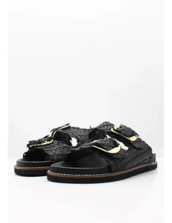 Best hylton Mules Femme en cuir Knot Black