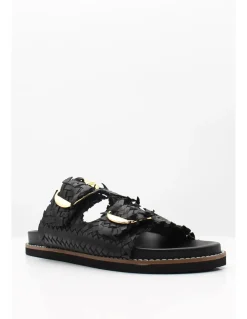 Best hylton Mules Femme en cuir Knot Black