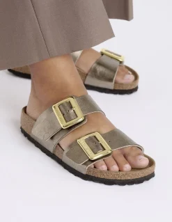 Discount birkenstock Mules Femme Sydney Graceful Taupe