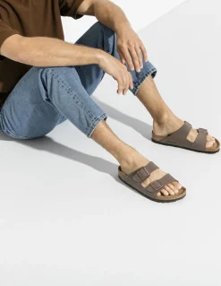 Hot birkenstock Mules homme arizona cuir mocca marron