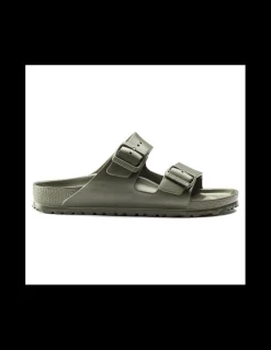 New birkenstock mules homme arizona eva caoutchouc kaki