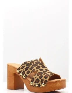 Outlet sandro rosi Sabots à Talons Femme 8484 Leopard