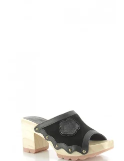 Hot kickers Sabots à talons femme kick woodstok daim noir