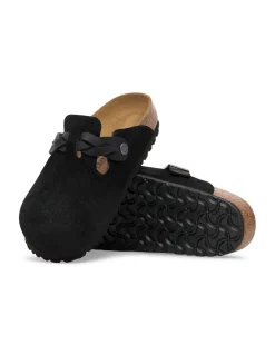 birkenstock Sabots Femme Boston Braided Leoi/Leve Black