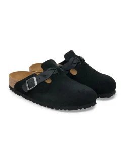 birkenstock Sabots Femme Boston Braided Leoi/Leve Black