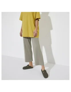 Clearance birkenstock Sabots femme boston daim thyme vert