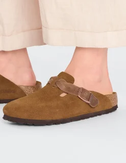 Outlet birkenstock Sabots Femme Boston Leve Braided Mink Marron