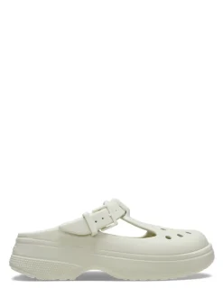 Best crocs Sabots femme classic mary jane clog linen blanc