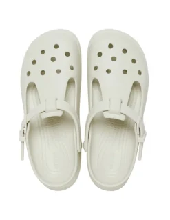 Best crocs Sabots femme classic mary jane clog linen blanc
