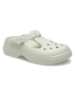 Best crocs Sabots femme classic mary jane clog linen blanc