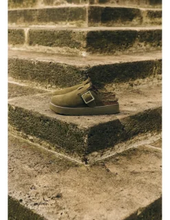 New colors of california Sabots Femme cow suede platform vert