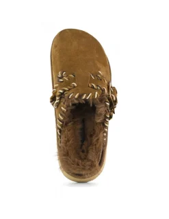 Outlet colors of california Sabots Femme platform wool stitchings marron