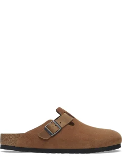 Discount birkenstock Sabots Homme boston suède Marron