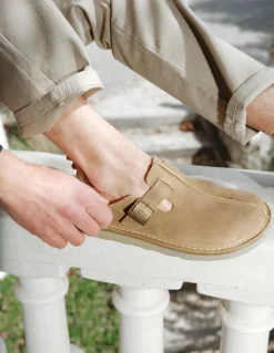 New clarks Sabots Homme solsbury mule dark sand suede