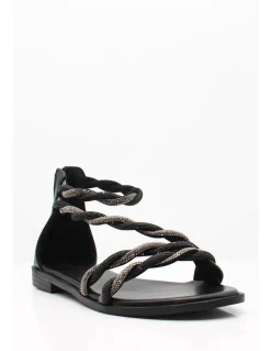 New kharisma Sandales Femme 7287 strass nero c.fucile