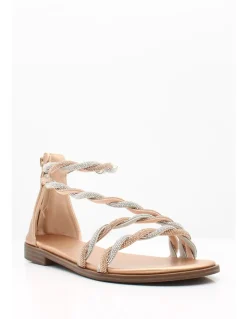 Best kharisma Sandales Femme 7287 strass rosa oro argent