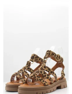 Sale hylton Sandales Femme Alea Léopard