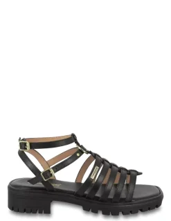 Hot Les tropeziennes par M.Belarbi Sandales Femme Cuir Huranus Noir