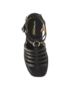 Hot Les tropeziennes par M.Belarbi Sandales Femme Cuir Huranus Noir