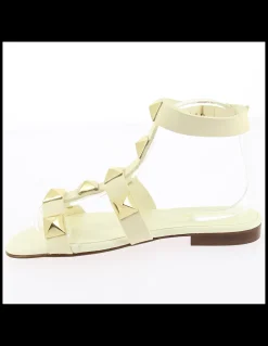 New hylton sandales femme sunrise ivory cuir blanc