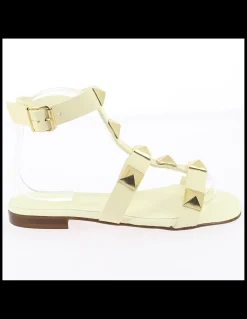 New hylton sandales femme sunrise ivory cuir blanc