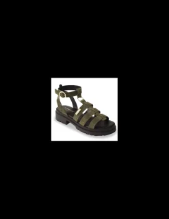 New Les tropeziennes par M.Belarbi Sandales Femme tobosued Kaki