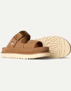 New ugg Sandales Goldenstar Glide daim Chestnut