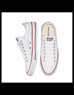 Sale converse sneakers basses mixte all star ox blanc