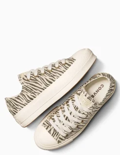 Sale converse Sneakers Compensées ctas lift ox zebrée