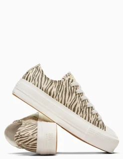 Sale converse Sneakers Compensées ctas lift ox zebrée