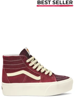 Sale vans Sneakers compensées femme ua sk8-hi tapered rouge