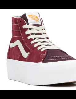 Sale vans Sneakers compensées femme ua sk8-hi tapered rouge