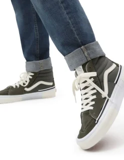 Sale vans Sneakers compensées homme ua sk8-hi reconstruct dkgr kaki