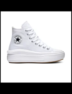 Clearance converse sneakers compensées montantes femme ctas move hi blanc