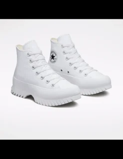 Online converse sneakers compensées montantes femme ctas lugged 2.0 hi mono blanc