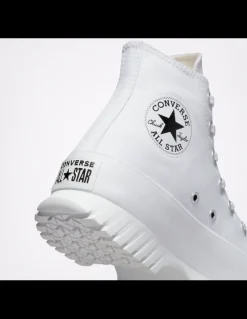 Online converse sneakers compensées montantes femme ctas lugged 2.0 hi mono blanc
