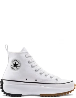Outlet converse sneakers compensées montantes femme run star hike hi blanc
