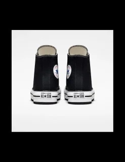 Clearance converse sneakers compensées montantes femme eva lift hi noir