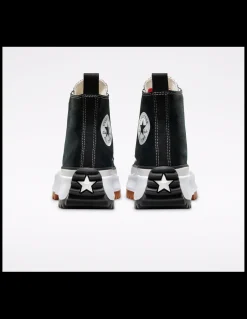 Sale converse sneakers compensées montantes mixte run star hike hi noir
