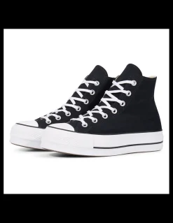 Hot converse sneakers compensées montantes femme lift hi noir