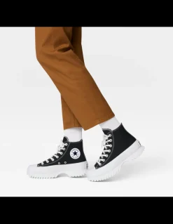 Discount converse sneakers compensées montantes femme ctas lugged 2.0 hi noir